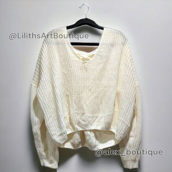 Windsor Oversized Knit Sweater(J009)-Size L for Women - Picture 6 of 12